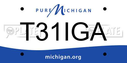 T31IGA Michigan License Plate