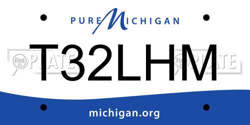 T32LHM Michigan License Plate