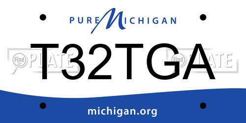 T32TGA Michigan License Plate