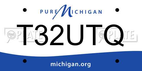 T32UTQ Michigan License Plate