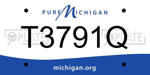 T3791Q Michigan License Plate