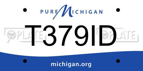 T379ID Michigan License Plate