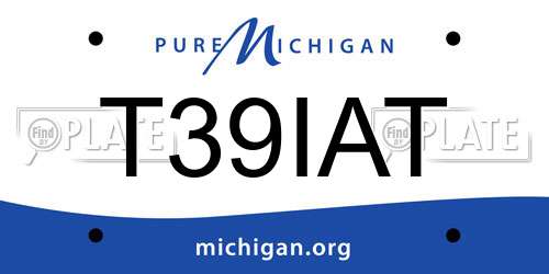 T39IAT Michigan License Plate