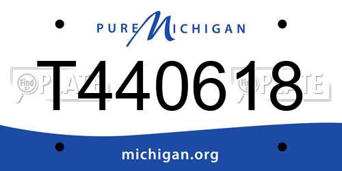 T440618 Michigan License Plate