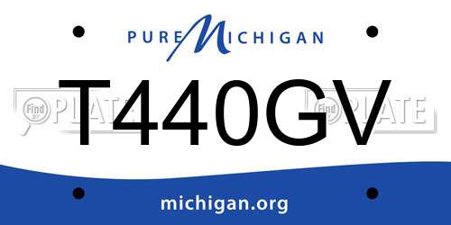 T440GV Michigan License Plate