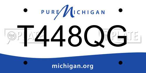 T448QG Michigan License Plate