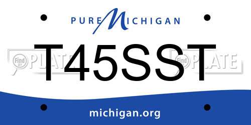 T45SST Michigan License Plate