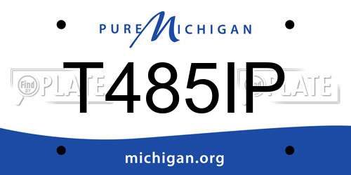 T485IP Michigan License Plate