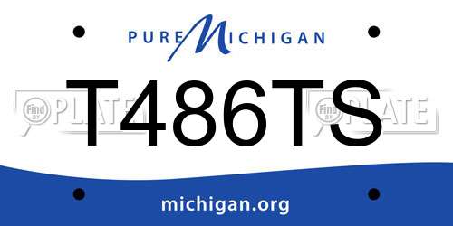 T486TS Michigan License Plate
