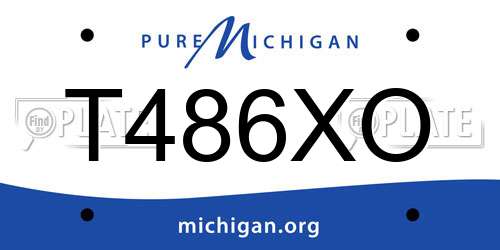 T486XO Michigan License Plate