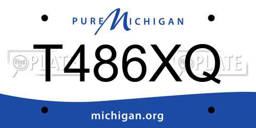 T486XQ Michigan License Plate