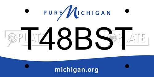 T48BST Michigan License Plate