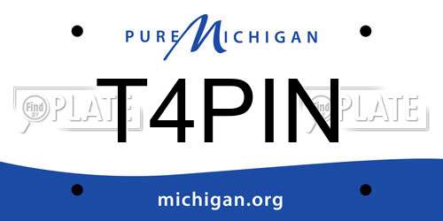 T4PIN Michigan License Plate