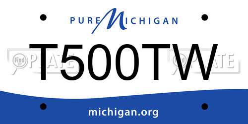 T500TW Michigan License Plate
