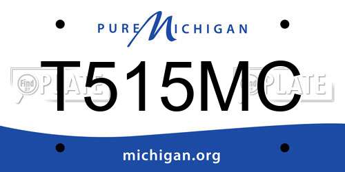 T515MC Michigan License Plate