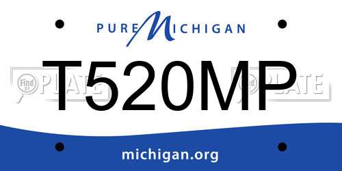 T520MP Michigan License Plate