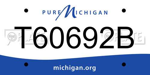 T60692B Michigan License Plate