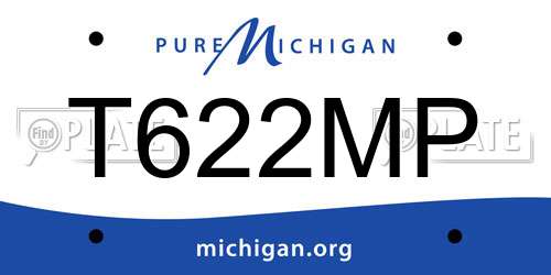 T622MP Michigan License Plate