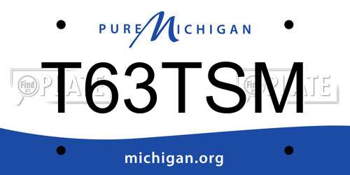 T63TSM Michigan License Plate