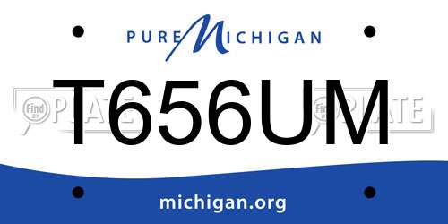 T656UM Michigan License Plate