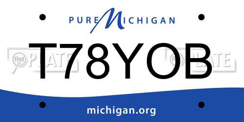 T78YOB Michigan License Plate