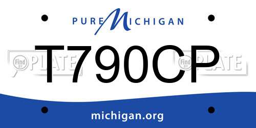 T790CP Michigan License Plate