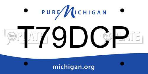 T79DCP Michigan License Plate
