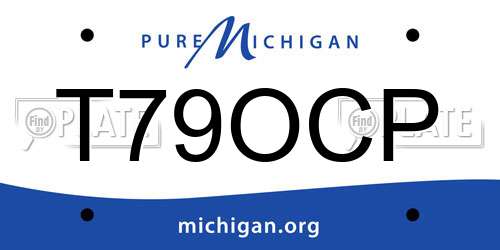 T79OCP Michigan License Plate