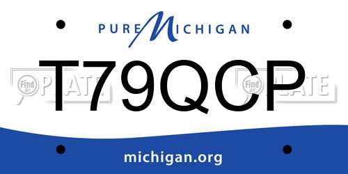 T79QCP Michigan License Plate