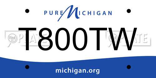 T800TW Michigan License Plate