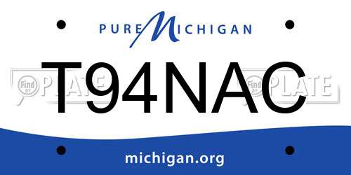 T94NAC Michigan License Plate