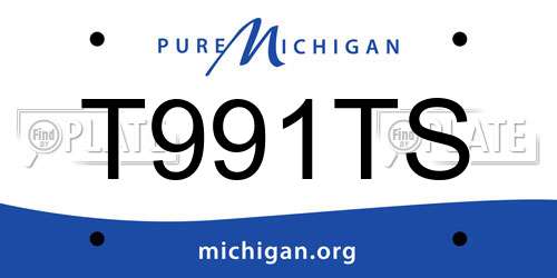 T991TS Michigan License Plate