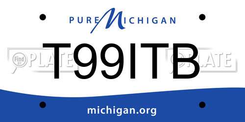 T99ITB Michigan License Plate
