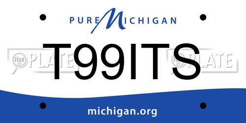 T99ITS Michigan License Plate