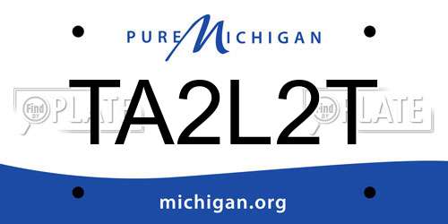 TA2L2T Michigan License Plate