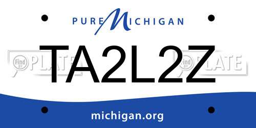 TA2L2Z Michigan License Plate