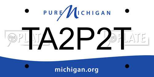 TA2P2T Michigan License Plate