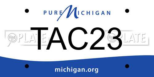 TAC23 Michigan License Plate