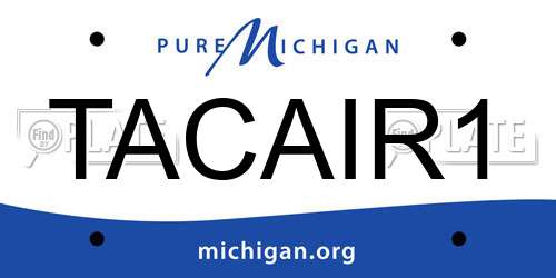 TACAIR1 Michigan License Plate