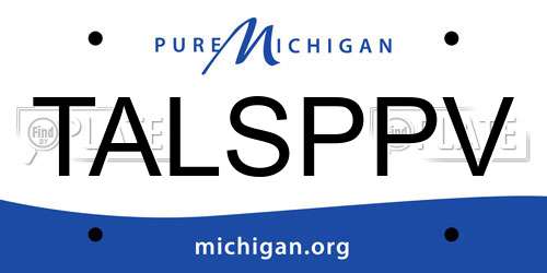 TALSPPV Michigan License Plate