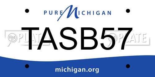 TASB57 Michigan License Plate