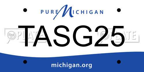 TASG25 Michigan License Plate