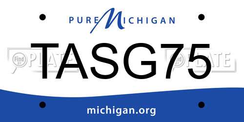 TASG75 Michigan License Plate