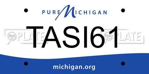TASI61 Michigan License Plate