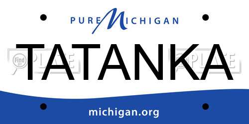 TATANKA Michigan License Plate