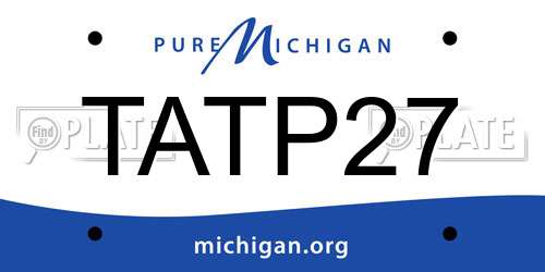 TATP27 Michigan License Plate