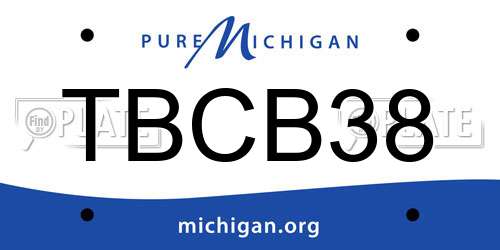 TBCB38 Michigan License Plate