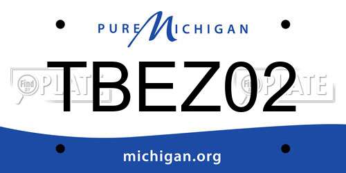 TBEZ02 Michigan License Plate