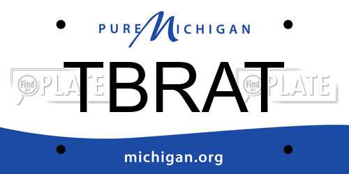 TBRAT Michigan License Plate