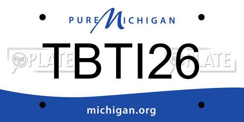 TBTI26 Michigan License Plate